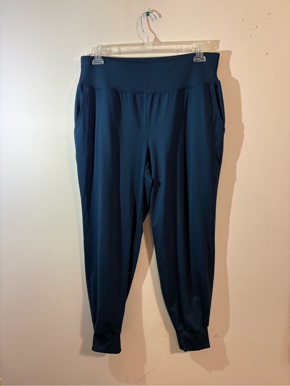 Jockey Jogger Pants women’s XL Teal activewear Comfort Stretch fitted‎ cuffs